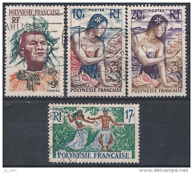Polynésie N° 8 à 11  Obl. - Used Stamps