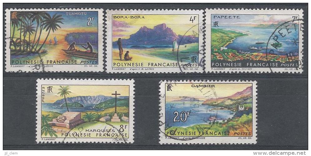 Polynésie N° 30 à 34  Obl. - Used Stamps