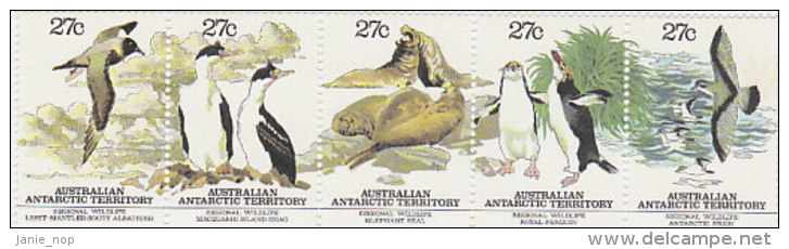 Australian Antarctic Territory 1983 Wildlife Strip MNH - Other & Unclassified