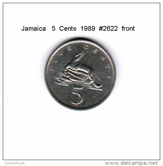 JAMAICA    5  CENTS  1989   (KM # 46) - Jamaica