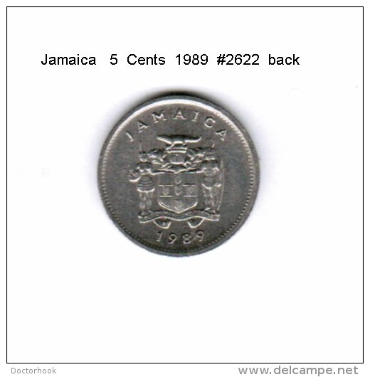 JAMAICA    5  CENTS  1989   (KM # 46) - Jamaique