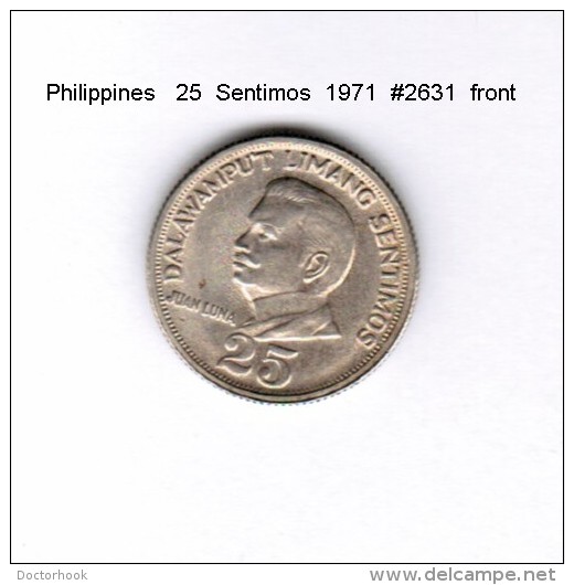 PHILIPPINES    25  SENTIMOS  1971   (KM # 199) - Philippinen