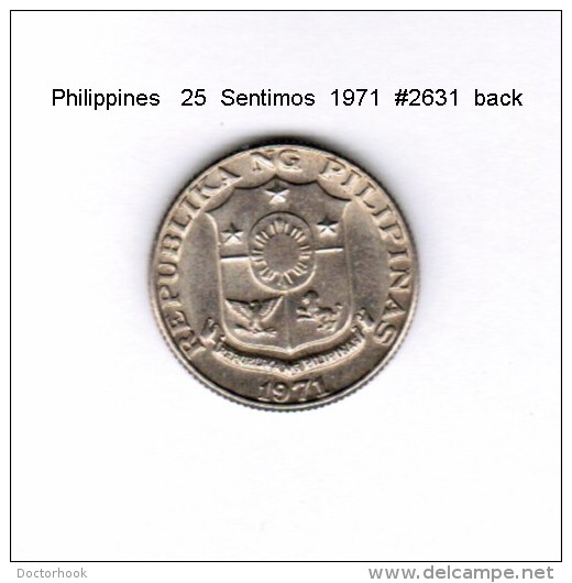 PHILIPPINES    25  SENTIMOS  1971   (KM # 199) - Philippines