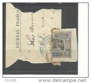 Y Et T   No  54b    Sur Fragment De Bande De Journaux  Oblitéré - Used Stamps