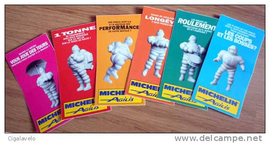 LOT De 6 Autocollants - Pneu MICHELIN - Autocollants