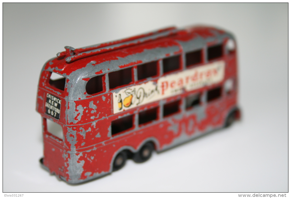 Matchbox Lesney 56A6 LONDON TROLLEY BUS - "Drink Peardrax" - Regular Wheels, Issued 1957 - Matchbox