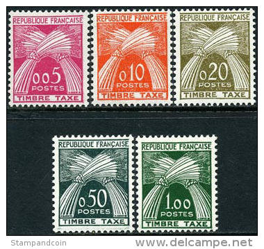 France J93-97 Mint Never Hinged Postage Due Set From 1960 - 1960-.... Nuovi