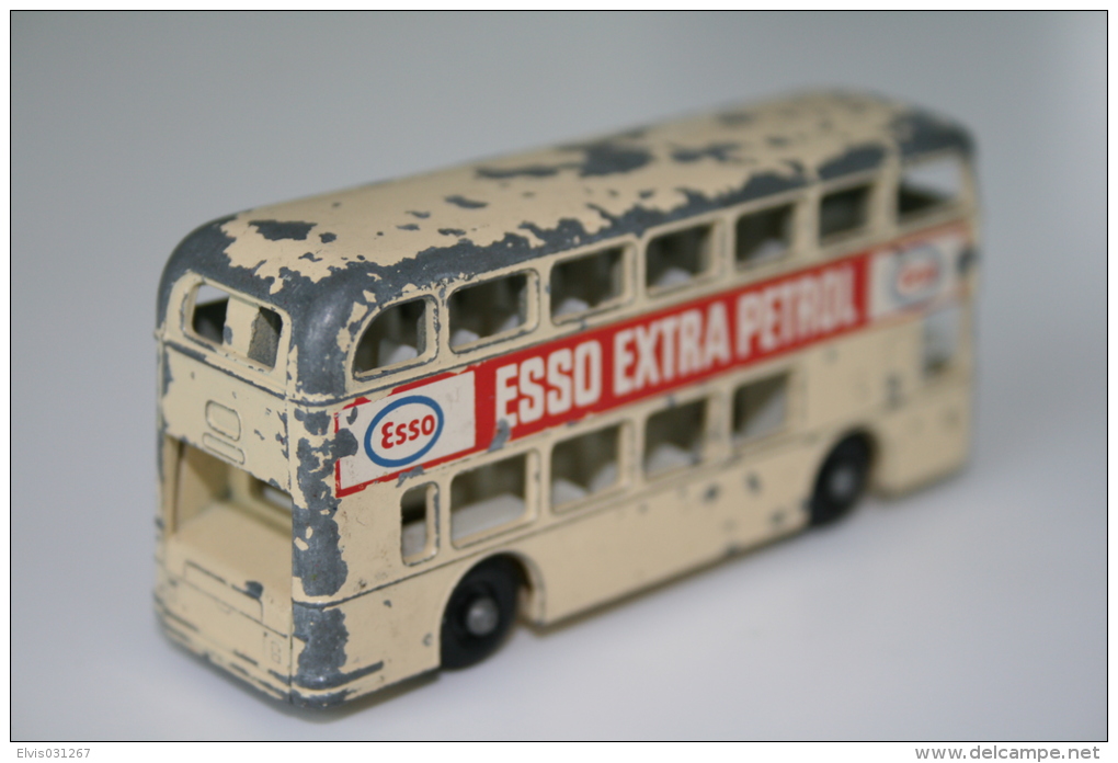 Matchbox Lesney 74B DIAMLER BUS - "Esso Extra Petrol" - Regular Wheels, Issued 1966 - Matchbox