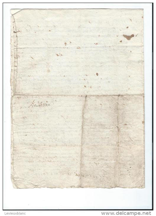 Normandie/Généralité De Rouen /4 Deniers/papier Vergé /1703    CAGE5 - Cachets Généralité