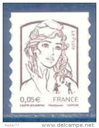 N°848 Marianne Et L'Europe 0.05€ Brun-foncé Autoadhésif Neuf - 2013-2018 Marianne Of Ciappa-Kawena