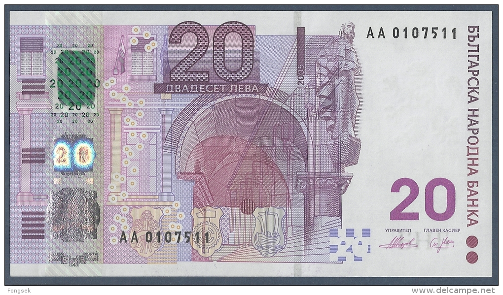 #07. BULGARIA. 20 LEVA. 2005. POLYMER / PLASTIC HYBRID. UNC / NEUF. - Bulgarien