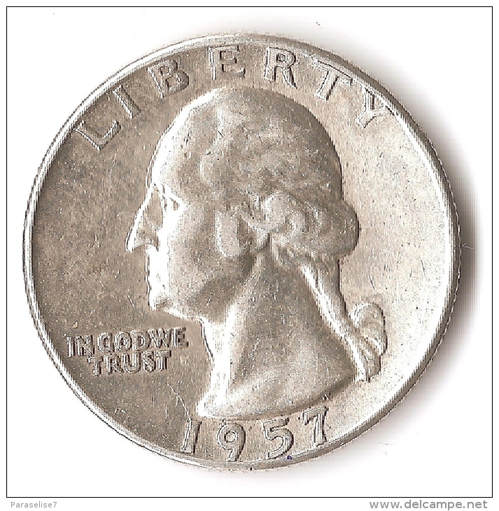 USA  1/4 DOLLAR 1957  ARGENT - 1932-1998: Washington