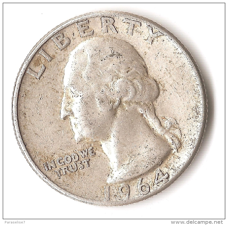 USA  1/4 DOLLAR 1964  ARGENT - 1932-1998: Washington