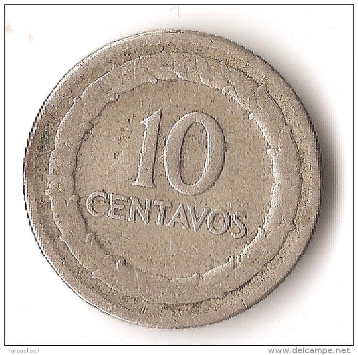 COLOMBIE  10  CENTAVOS 1949  ARGENT - Colombie