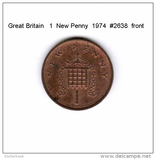 GREAT BRITAIN    1  NEW PENNY  1974   (KM # 915) - 1 Penny & 1 New Penny