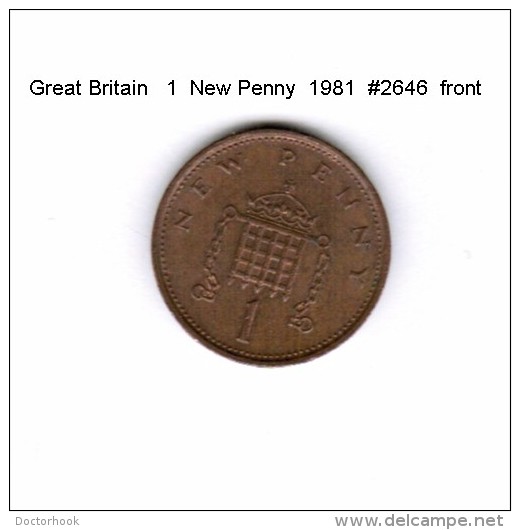 GREAT BRITAIN    1  NEW PENNY  1981   (KM # 915) - 1 Penny & 1 New Penny