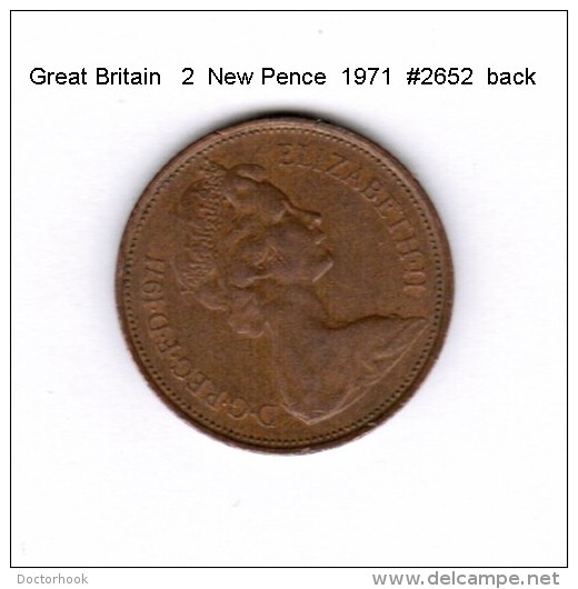 GREAT BRITAIN    2  NEW  PENCE  1971   (KM # 916) - 2 Pence & 2 New Pence