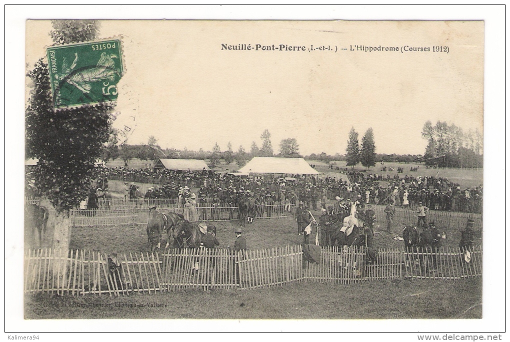 INDRE-ET-LOIRE  /  NEUILLE-PONT-PIERRE  /  L' HIPPODROME  ( COURSES De 1912 ) - Neuillé-Pont-Pierre