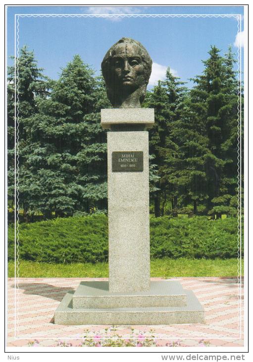 Moldova 2012 Mihai Eminescu Monument In Hincesti - Moldova