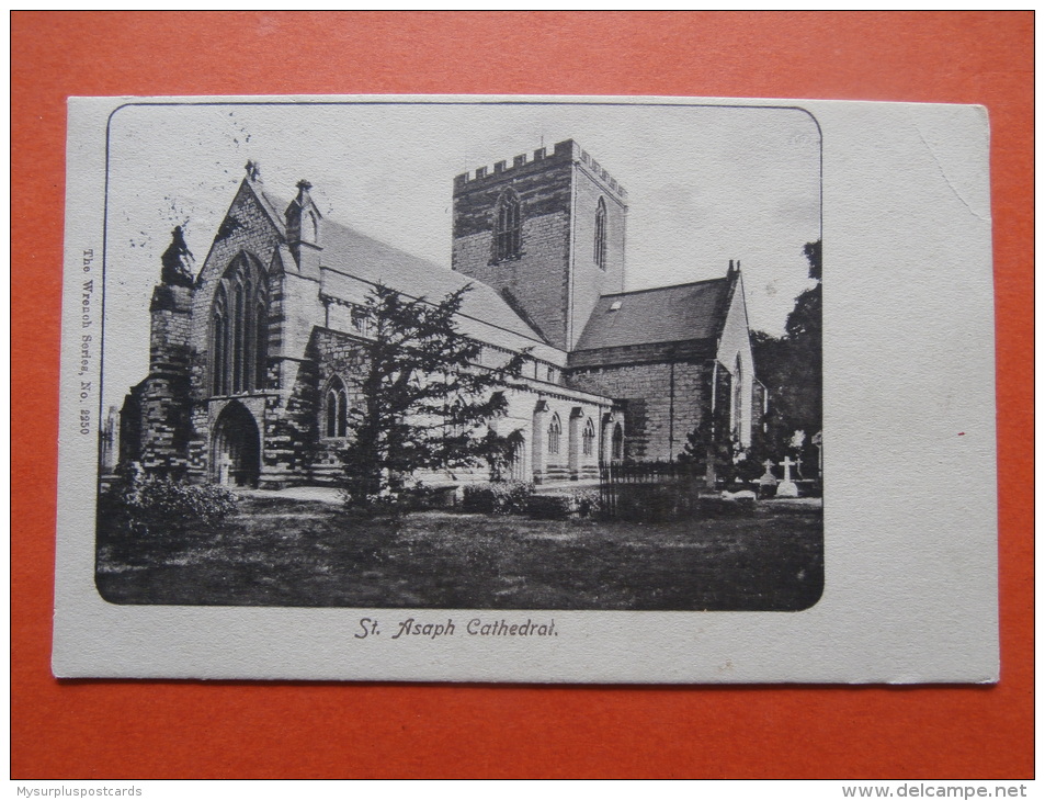 27386 PC: WALES: FLINTSHIRE: St. Asaph Cathedral. (Postmark 1908). - Flintshire