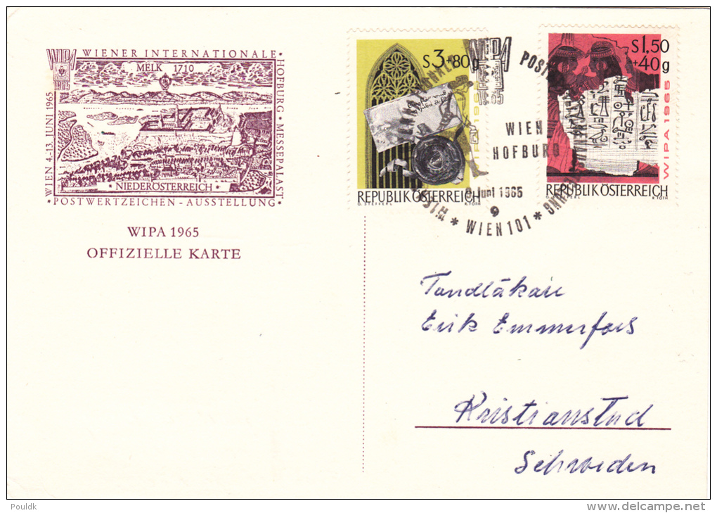 Stamp Exhibition: Austria Wien Hofburg 1965 WIPA   (G42-60) - Esposizioni Filateliche