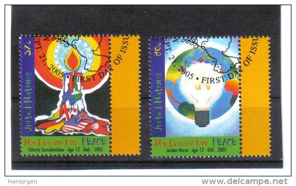 ESS206 UNO  NEW YORK 2005 MICHL 994/95 Used / Gestempelt - Used Stamps