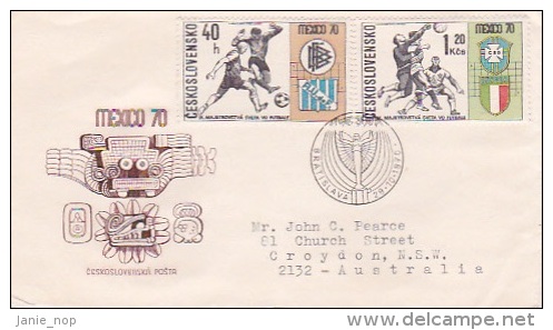 Czechoslovakia 1970 World Soccer Championship Mexico FDC - FDC