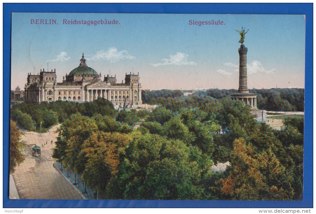 Deutschland; Berlin; Tiergarten; Reichstagsgebäude; 1918 - Tiergarten