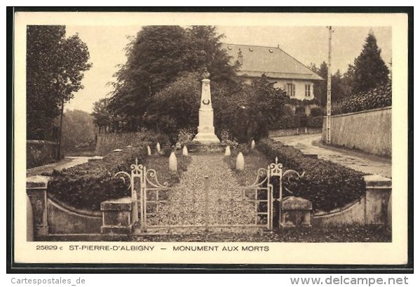 CPA St-Pierre-d'Albigny, Monument Aux Morts - Saint Pierre D'Albigny