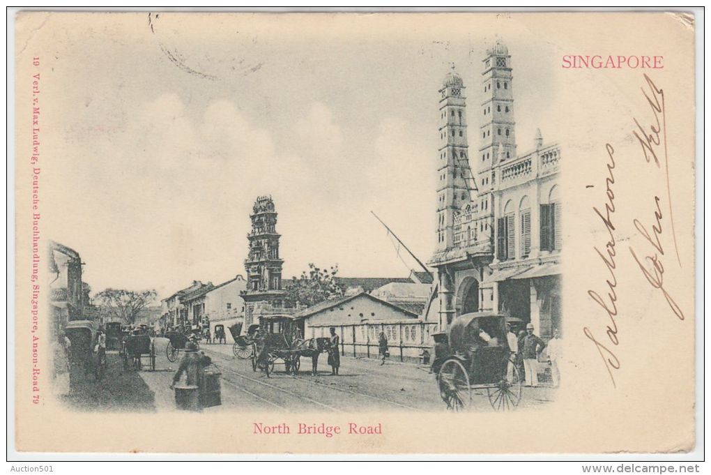 19167g SINGAPOUR - North Bridge Road - 1903 - Singapour