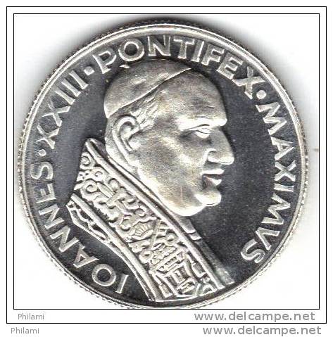 MEDAILLE, RELIGION, IOANES XXIII PONTIFEX MAXIMUS, Argent (14gr). (AUM16) - Altri & Non Classificati