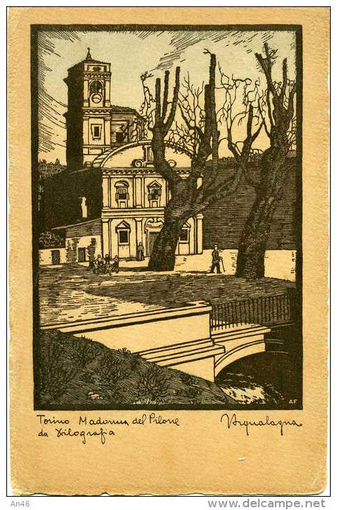 TORINO - MADONNA DEL PILONE - VG 1940 ORIGINALE D´EPOCA 100% - Churches