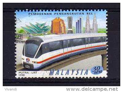 Malaysia - 1998 - 30 Cents Rail Transport (Perf 14½) - Used - Malaysia (1964-...)