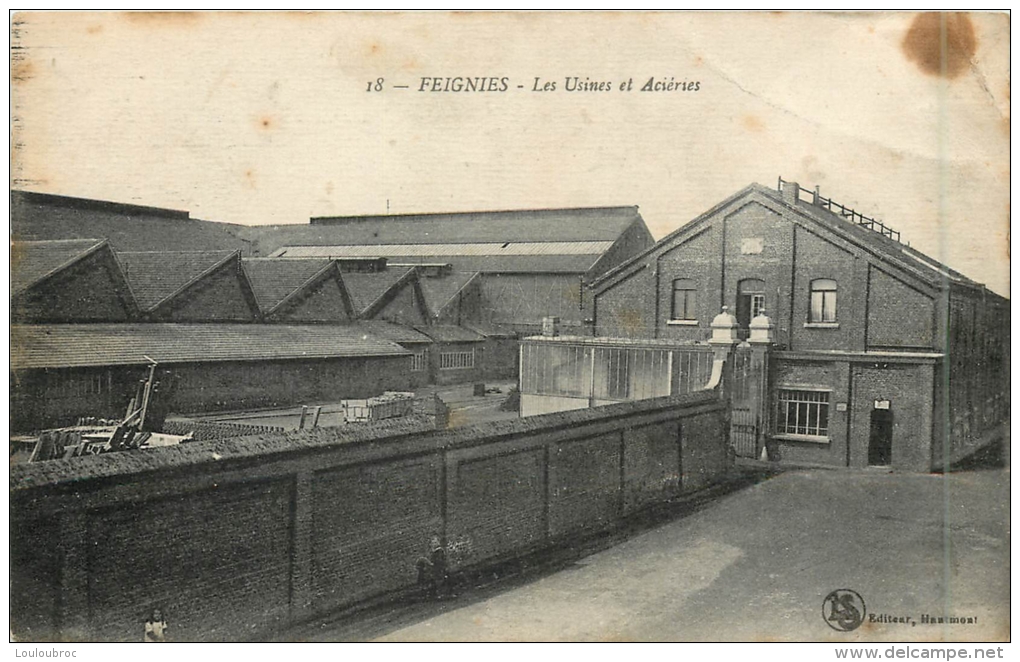 59 FEIGNIES LES USINES ET ACIERIES - Feignies