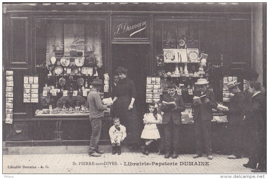 ST-PIERRE-sur-DIVES/14/Librairie-Papeterie DUMAINE/ Réf:C1444 - Autres & Non Classés