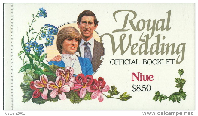 Niue Diana´s Wedding Booklet - Royalties, Royals