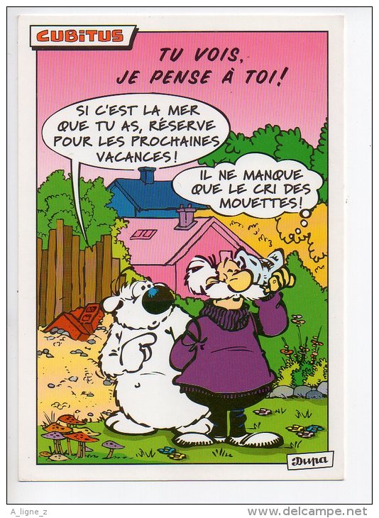 REF 136 : CPM Bande Dessinée BD Cubitus Dupa Si C'est La Mer Que Tu As... 1995 - Comicfiguren