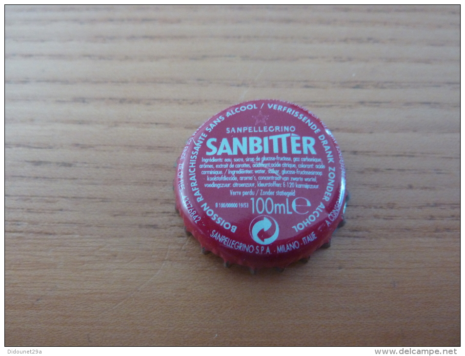 Capsule De Soda "SANBITTER SANPELLEGRINO" (Italie) Type 1 G - Limonade