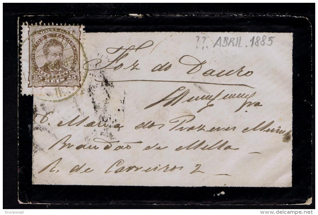 Sp2407 PORTUGAL  Small Cover Covers 1885 Kings D.Luis 25r. Monarchy - Other & Unclassified