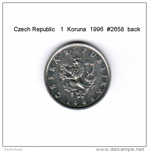 CZECH REPUBLIC    1  KORUNA  1996   (KM # 7) - Czech Republic