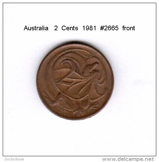 AUSTRALIA    2  CENTS  1981   (KM # 63) - 2 Cents