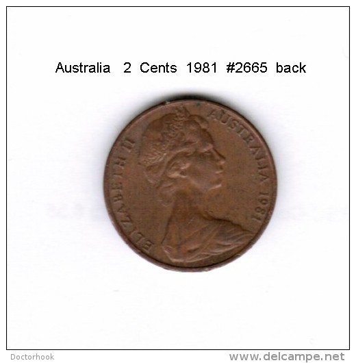 AUSTRALIA    2  CENTS  1981   (KM # 63) - 2 Cents