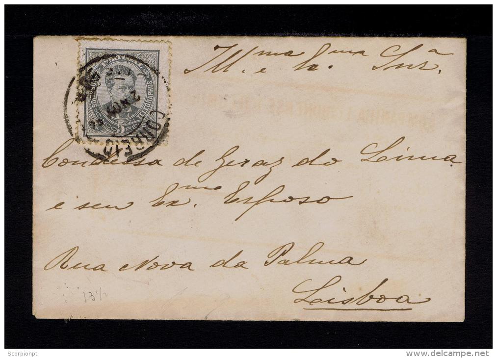 Sp2408 PORTUGAL  Cover 1886 Kings D.Luis 5r. Monarchy - Sonstige & Ohne Zuordnung