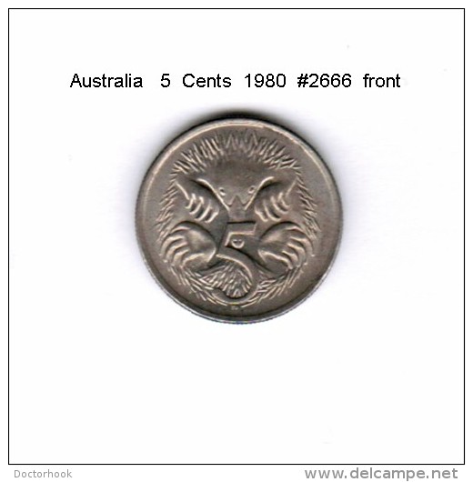 AUSTRALIA    5  CENTS  1980   (KM # 64) - 5 Cents