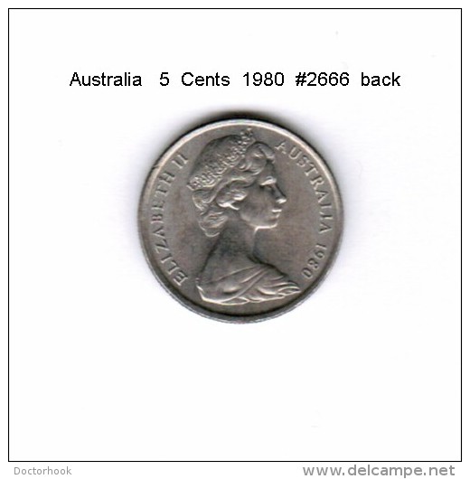 AUSTRALIA    5  CENTS  1980   (KM # 64) - 5 Cents