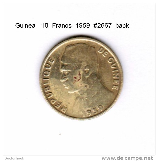 GUINEA    10  FRANCS  1959   (KM # 2) - Guinea