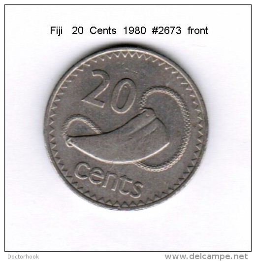 FIJI    20  CENTS  1980   (KM # 31) - Fidschi