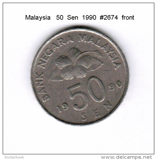 MALAYSIA    50  SEN  1990   (KM # 53) - Malaysia