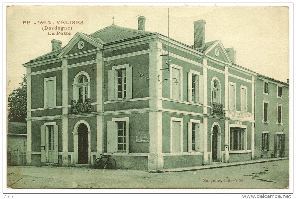 VELINES Rare La Poste (Sanguine Artistic) Dordogne (24) - Andere & Zonder Classificatie