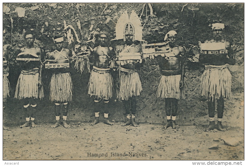 Hamond Island Natives Near Papua New Guinea No 13 O. Watson Edit 18693 Druck Robert Claus Dresden - Aborigines